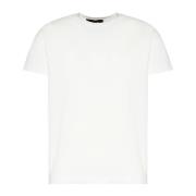 Hvide Ribbed Crewneck T-shirts og Polos