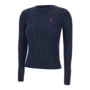 Midnight Blue Cable Strik Sweater