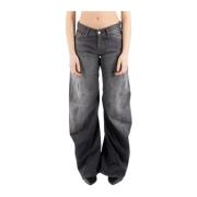 Sort Bomuld Jeans A00515