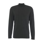 Grå Strik Høj Krave Pullover AW24