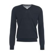 Blå Merino Pullover Strikvarer AW24