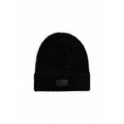 Læder Patch Airy Beanie