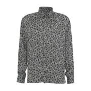 Stilfuld Sort Bluse med Smukt Print