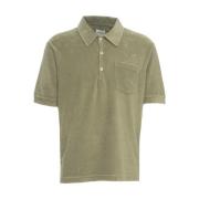 Grøn Terry Polo Skjorte Casual Stil