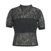 Sort Jacquard Turtleneck Top