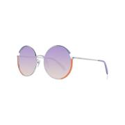 Chic Multicolor Round Sunglasses med UV-beskyttelse