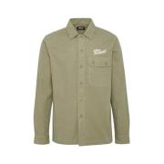 Grøn Bomuld Overshirt Steve McQueen Signatur