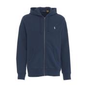 Blå Zip Hoodie Sweatshirt SS25