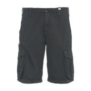 Sorte Cargo Bermuda Shorts Stilfuld