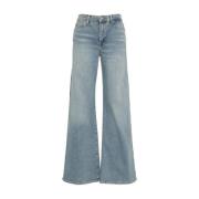 Blå Flarede Vintage Jeans