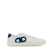 Hvide Sneakers med Logo Print