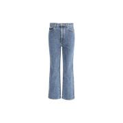 Højtaljede Straight Leg Jeans