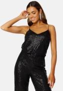 BUBBLEROOM Kira sparkling singlet Black XL