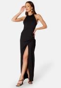 BUBBLEROOM Prissa Halterneck Gown Black 4XL