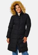 Svea Long Slim Padded Parka 010 Black XS