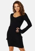 BUBBLEROOM Najva short knitted dress Black L