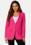 VILA Kammas Deco Loose Blazer Pink Yarrow 38