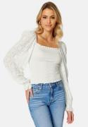 BUBBLEROOM Jayla smock top Offwhite L