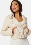 Chiara Forthi Allegra Biker Jacket Cream 44