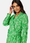 Object Collectors Item Rio L/S Wrap Dress Fern Green AOP:Anima 34