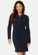 GANT Slim Shield LS Pique Dress Blue XS