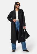 BUBBLEROOM Belted Midi Trenchcoat Black 42