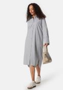 BUBBLEROOM Minou Shirt Dress Grey / White / Striped 38