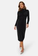 VILA Verona Funnel Neck Mid Dress Black L