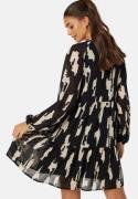 Object Collectors Item Objmila Gia L/S Dress Black/Sand/Patterned 34