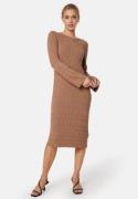 GANT Textured Knit Dress Roasted Walnut XL