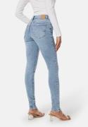 Pieces Pcdana Mid Waist Skinny Jeans Light Blue Denim M/32