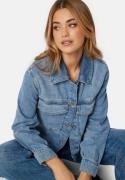 GANT Cropped Denim Jacket MID BLUE BROKEN IN XL