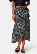 Pieces Pctala Wrap Skirt Black AOP Dot XL