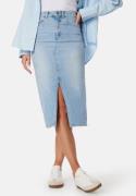 VERO MODA Vmveri High Rise calf denim skirt Light Blue Denim XS