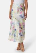 Pieces Pcmari High Waist long skirt Cloud Dancer AOP:FLOWER S