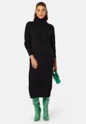 VILA Rill Roll Neck L/S Midi Dress Black L