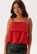 BUBBLEROOM Balloon Strap Top Red M