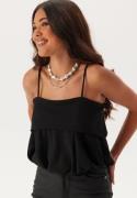 BUBBLEROOM Balloon Strap Top Black L