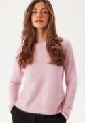 SELECTED FEMME Slflulu LS Knit O-Neck Bleached Mauve Detail:MELANGE XX...