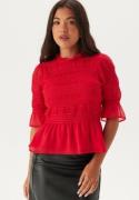 BUBBLEROOM Shannon Smock Blouse Red XL