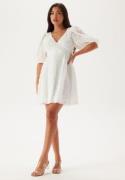 Bubbleroom Occasion 3D Puff Sleeve Dress White S