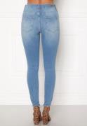 ONLY Blush Life Mid Raw Jeans Light blue/Denim XS/30