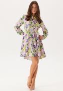 YAS Yaskaya Ls Shirt Dress Pale Lilac Aop:wilma 34