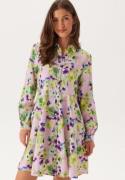 YAS Yaskaya Ls Shirt Dress Pale Lilac Aop:wilma 42