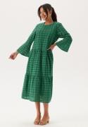 Happy Holly Broderie Anglaise Round Neck Dress Emerald green 40/42