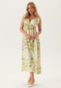 VERO MODA Vmjosie Sl Ankle Frill Dress Cloud Dancer Aop:mea XL