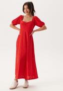 Happy Holly Broderie Anglaise Dress Red 52/54