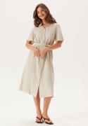 Pieces Pcpia 2/4 MIDI SHIRT DRESS  Birch Stripes:black M