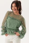 Happy Holly Lace Blouse Dusty green 32/34