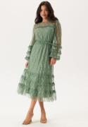 Happy Holly Midi Lace Dress Dusty green 44/46
